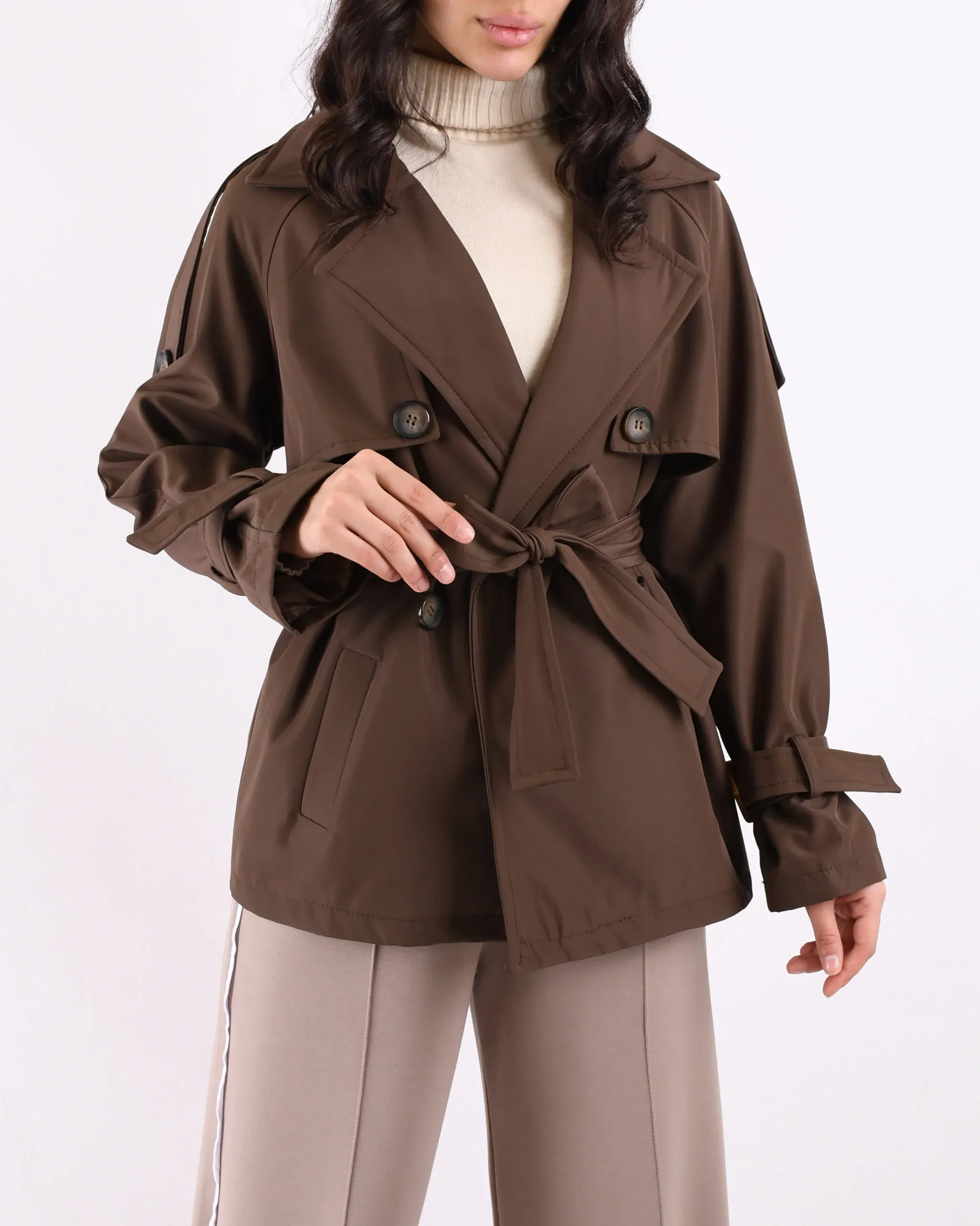 ترنچ کت ژیله دار سانتانا L00119