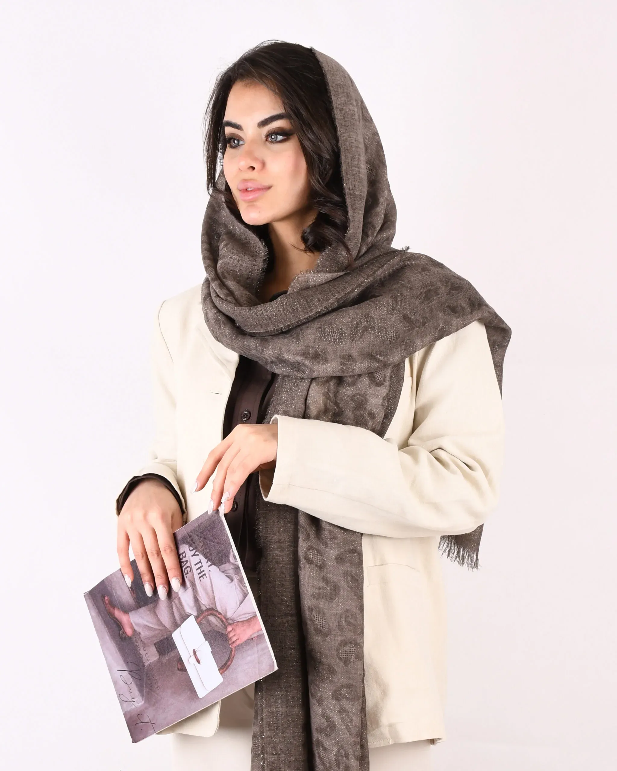 S00873 شال کندال پلنگی