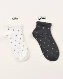 جوراب مچی خالخالی 000713 - 1