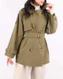 ترنچ کت ژیله دار L00189 - 5
