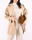 ترنچ کت ژیله دار L00189 - 9
