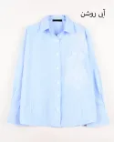 شومیز راه راه گلدوزی G00279 - 5