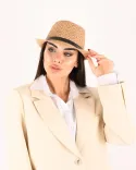 کلاه شاپو حصیری  s00952