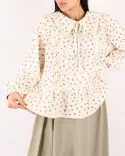 شومیز موسلین گلدار G00471 - 3