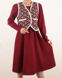 پیراهن ژیله دار ترمه C00175 - 1