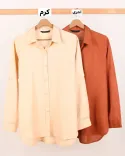 شومیز ساده و طرحدار اطلس C00325 - 33