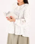 شومیز موسلین گلدار OPPSI G00471 - 5